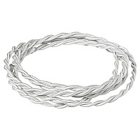 Электрический витой провод, ПВОнг (не поддер горение, 50м, цена за метр), цвет Молоко