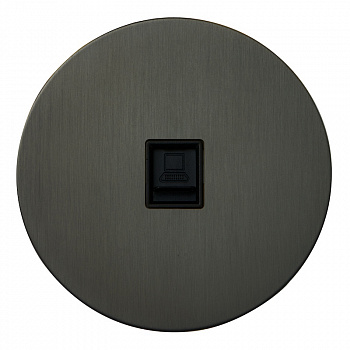 Интернет розетка RJ45 внутр. АРТ (антрацит)