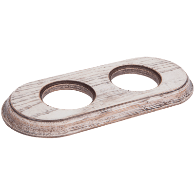 Рамка (овал) Выбеленный дуб с коричневой патиной для внутреннего монтажа