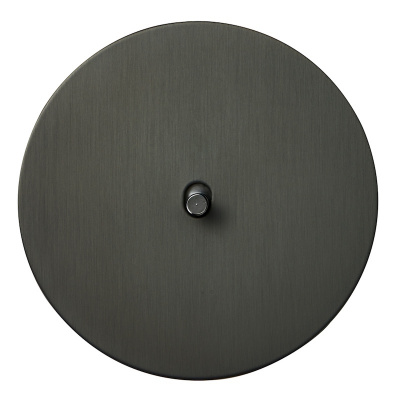 Выключатель внутр. монтажа АРТ 1-но клав. (антрацит/цилиндр)