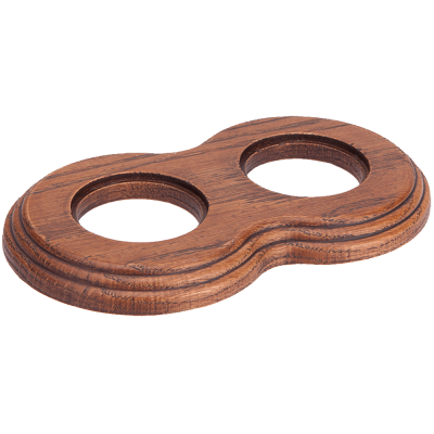 Рамка (восьмерка) Дуб коричневый для внутреннего монтажа