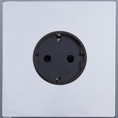 Розетка внутр. монтажа Toledo (хром) 1 пост