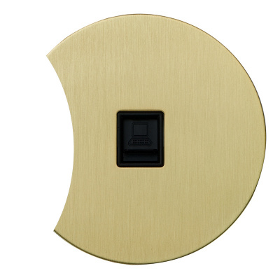 Интернет розетка RJ45 дополнит. АРТ (золото)