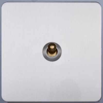 Выключатель рольставни внутр. монтажа Leon (никель) 1кл.