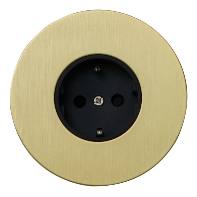 Розетка внутр. монтажа АРТ (золото)