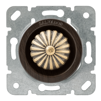 Выключатель (диммер) для внутреннего монтажа Salvador "Ретро" Венге