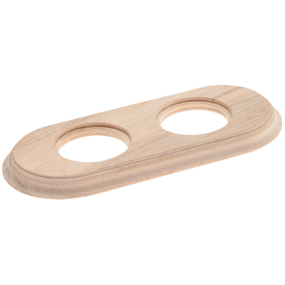 Рамка (овал) некрашеная. натуральное дерево, для внутреннего монтажа