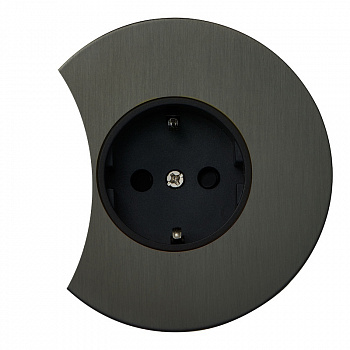 Розетка внутр. монтажа АРТ дополнит. (антрацит)