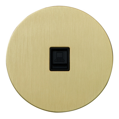 Интернет розетка RJ45 внутр. монтажа АРТ (золото)