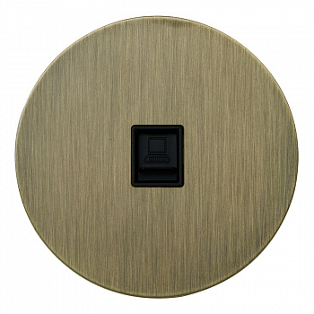 Интернет розетка RJ45 внутр. АРТ (бронза)