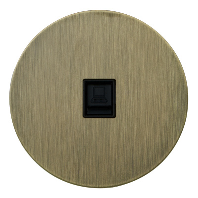 Интернет розетка RJ45 внутр. АРТ 1-но местная (бронза)