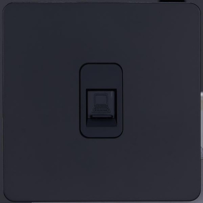 Розетка интернет внутр. монтажа Merida (черная)