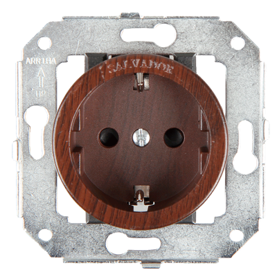 Розетка для внутреннего монтажа Salvador "Ретро" Вишня