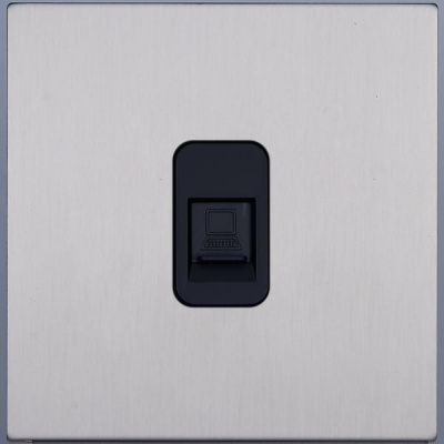 Розетка интернет внутр. монтажа Castilla (никель)