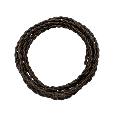 Электрический витой провод, термостойкий, цвет Шоколад