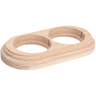 Рамка (овал) Натуральное дерево для наружного монтажа под покраску Рамка (овал) Натуральное дерево для наружного монтажа под покраску