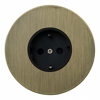 Розетка внутр. монтажа АРТ (бронза)