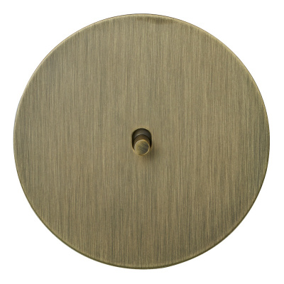 Выключатель внутр. монтажа АРТ 1-но клав. (бронза/цилиндр)