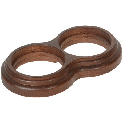 Рамка (восьмерка) Дуб коричневый для наружного монтажа