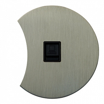 Интернет розетка RJ45 дополнит. АРТ (никель)