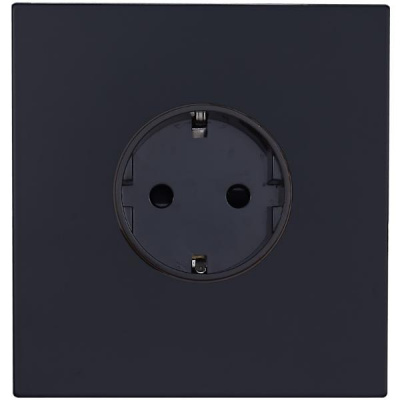 Розетка внутр. монтажа Bilbao (черная) 1 пост