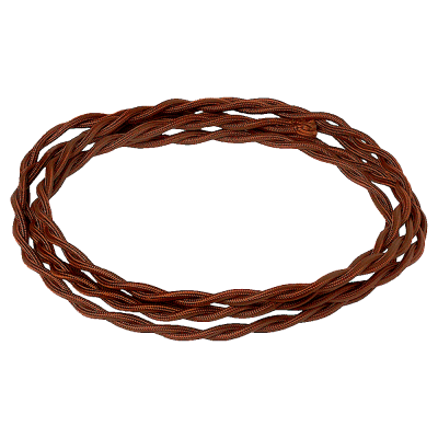 Электрический витой провод, цвет Шоколад