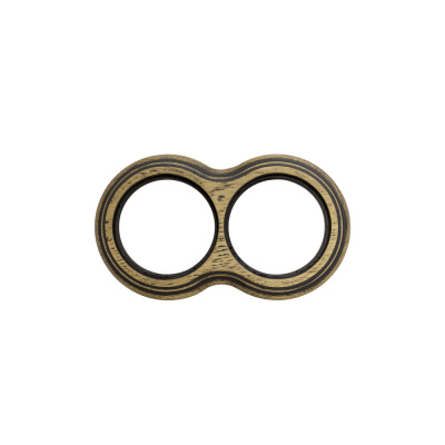 Рамка (восьмерка) Дуб зеленый с патиной наружний монтаж