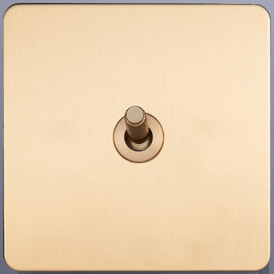 Выключатель рольставни внутр. монтажа Merida (золото) 1 клав.