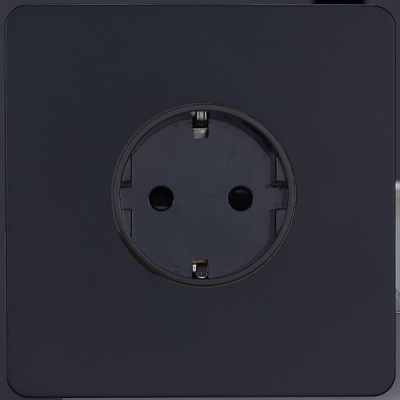 Розетка внутр. монтажа Merida (черная) пост