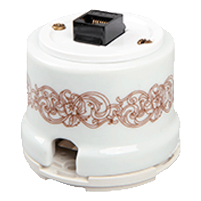 Розетка сетевая (интернет) Salvador "Узор"