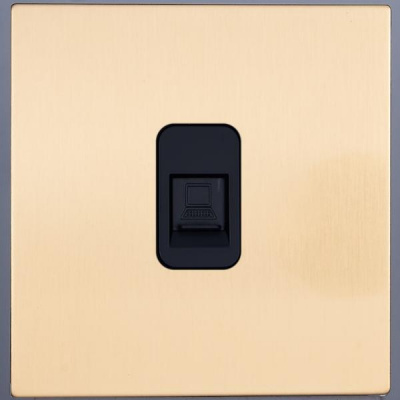 Розетка интернет внутр. монтажа Castilla (золото)