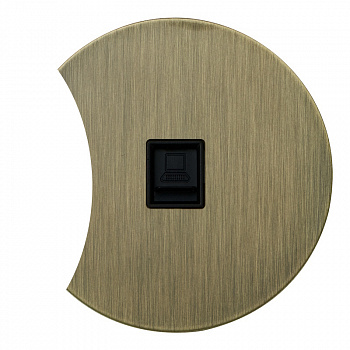 Интернет розетка RJ45 дополнит. АРТ (бронза)