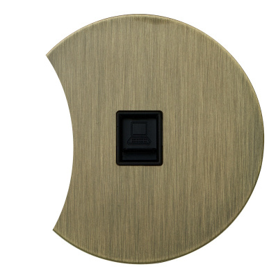 Интернет розетка RJ45 дополнит. АРТ одинарная (бронза)