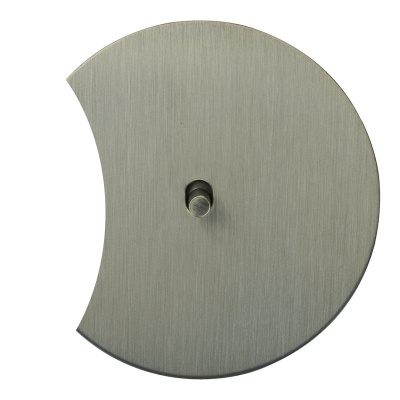 Выключатель внутр. монтажа АРТ дополн. 1-но клав. (никель/цилиндр)