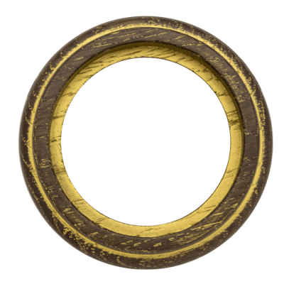 Рамка (восьмерка) Дуб коричневый с золотой патиной для элементов с декоратиными накладками наружний монтаж