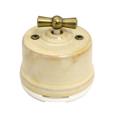 Выключатель Salvador "Ретро" бежевая серия Выключатель Salvador "Ретро" бежевая серия