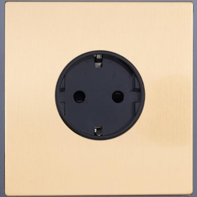 Розетка внутр. монтажа Castilla (золото) 1 пост