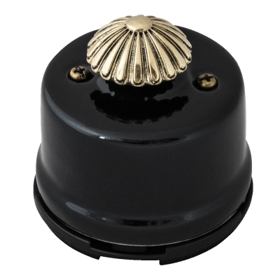 Выключатель (диммер) Salvador "Ретро" черная серия