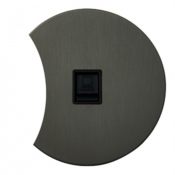 Интернет розетка RJ45 дополнит. АРТ (антрацит)