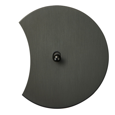 Выключатель внутр. монтажа АРТ дополн. 1-но клав. (антрацит/капля)