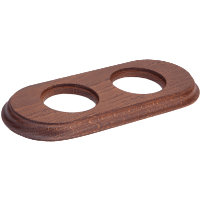 Рамка (овал) Дуб коричневый для внутреннего монтажа
