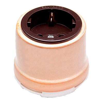 Розетка Salvador "Ретро" бежевая серия