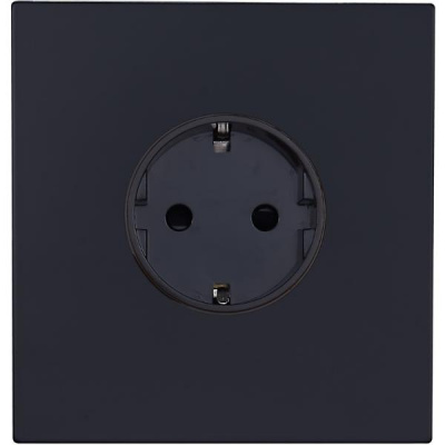 Розетка внутр. монтажа Castilla (черная) 1 пост